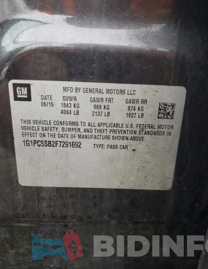 1G1PC5SB2F7291692 Photo# 12