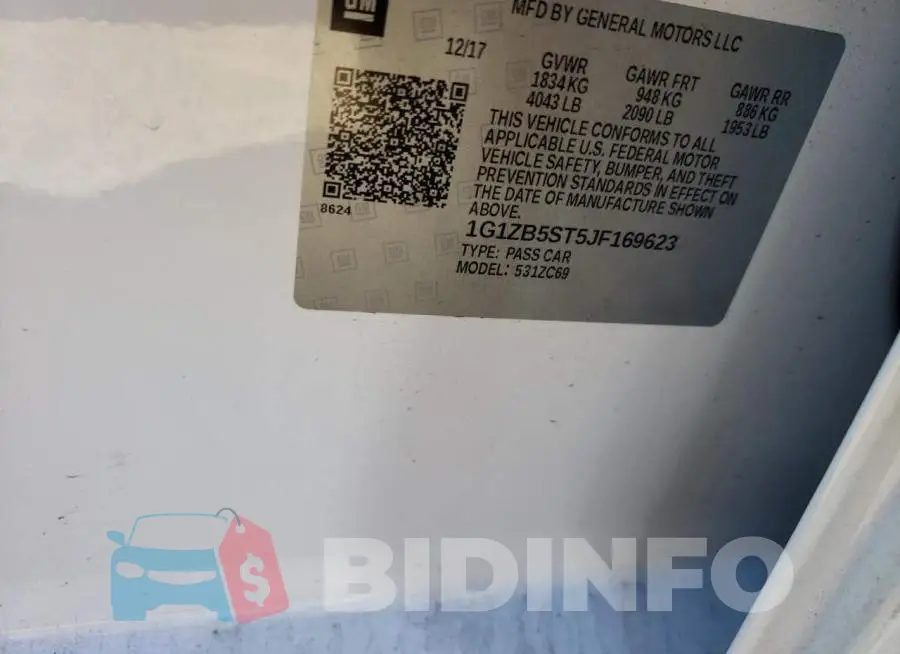 1G1ZB5ST5JF169623 Photo# 12