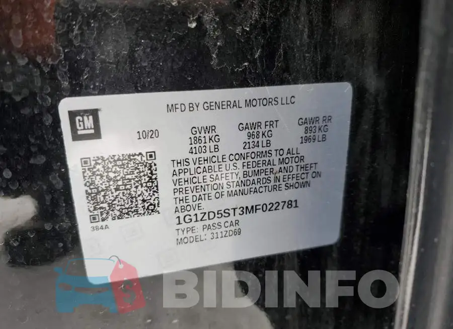 1G1ZD5ST3MF022781 Photo# 12