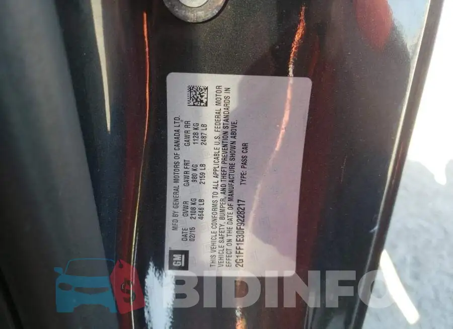 2G1FF1E30F9228217 Photo# 12