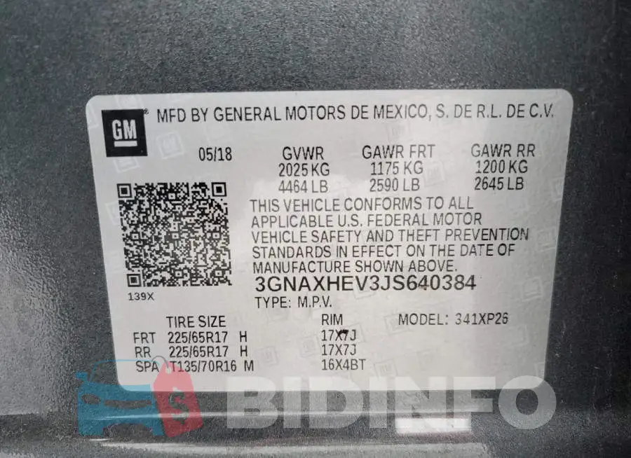 3GNAXHEV3JS640384 Photo# 13