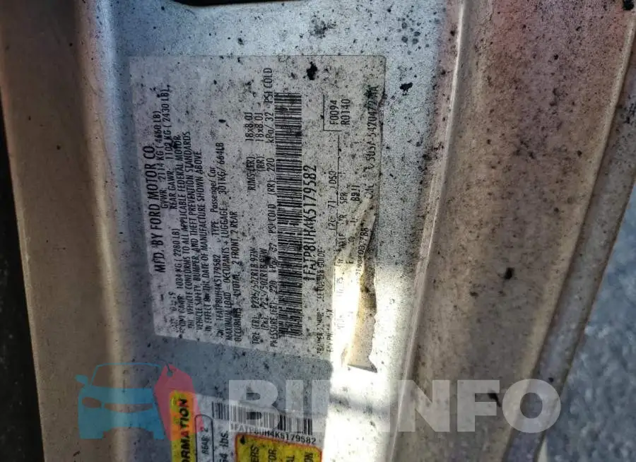 1FATP8UH4K5179582 Photo# 12