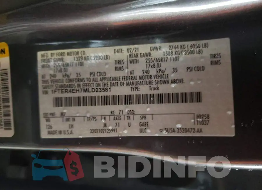 1FTER4EH7MLD23581 Photo# 12