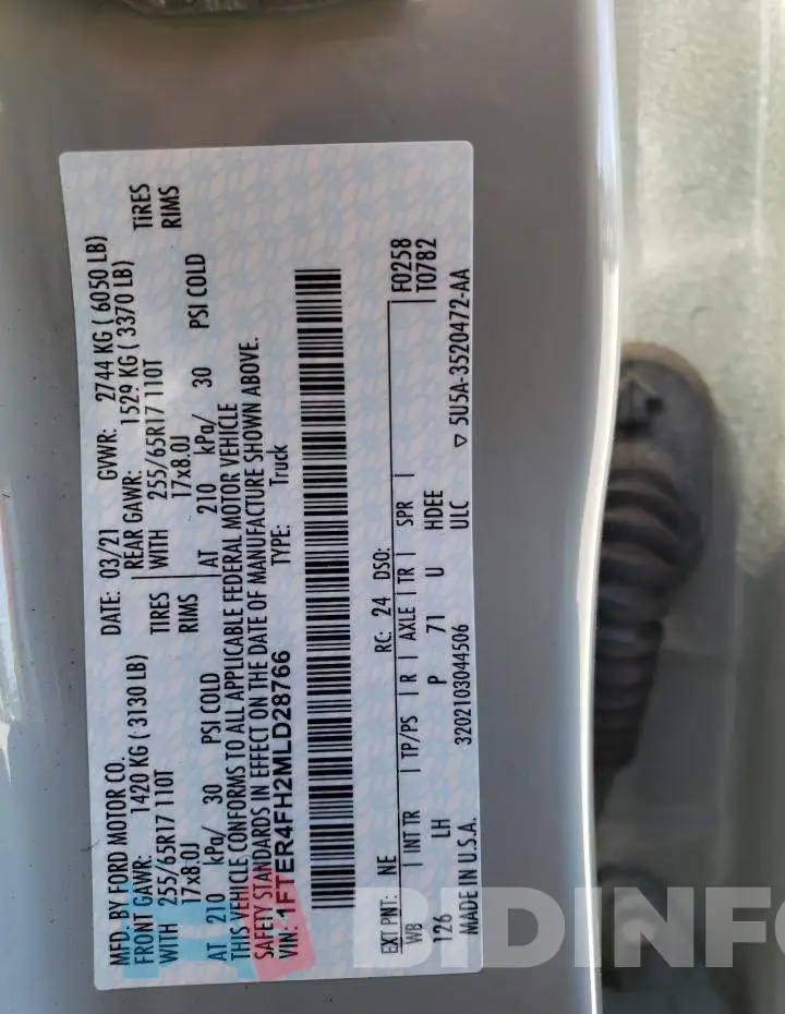 1FTER4FH2MLD28766 Photo# 12