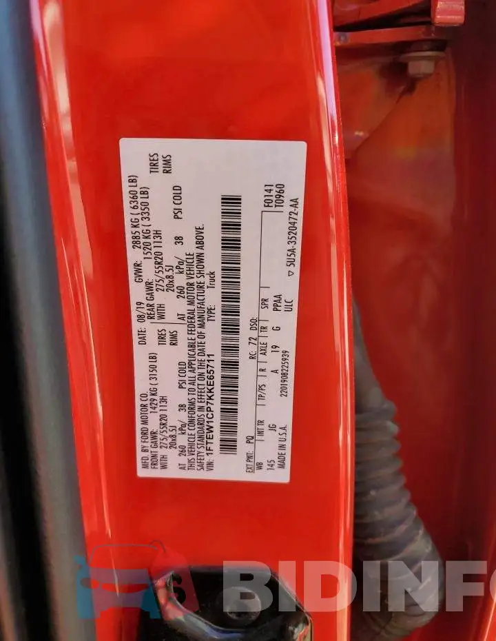 1FTEW1CP7KKE65711 Photo# 12