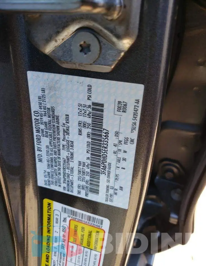 3FA6P0HD5ER335667 Photo# 10