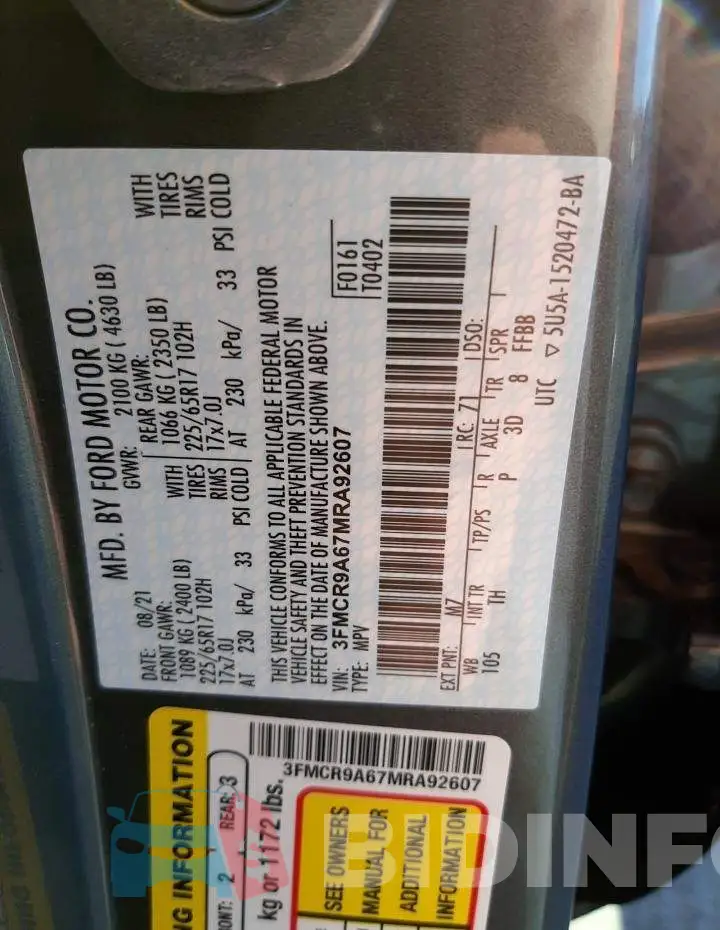3FMCR9A67MRA92607 Photo# 12