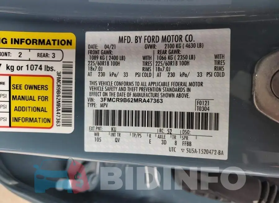 3FMCR9B62MRA47363 Photo# 13