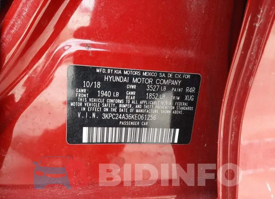 3KPC24A36KE061256 Photo# 12
