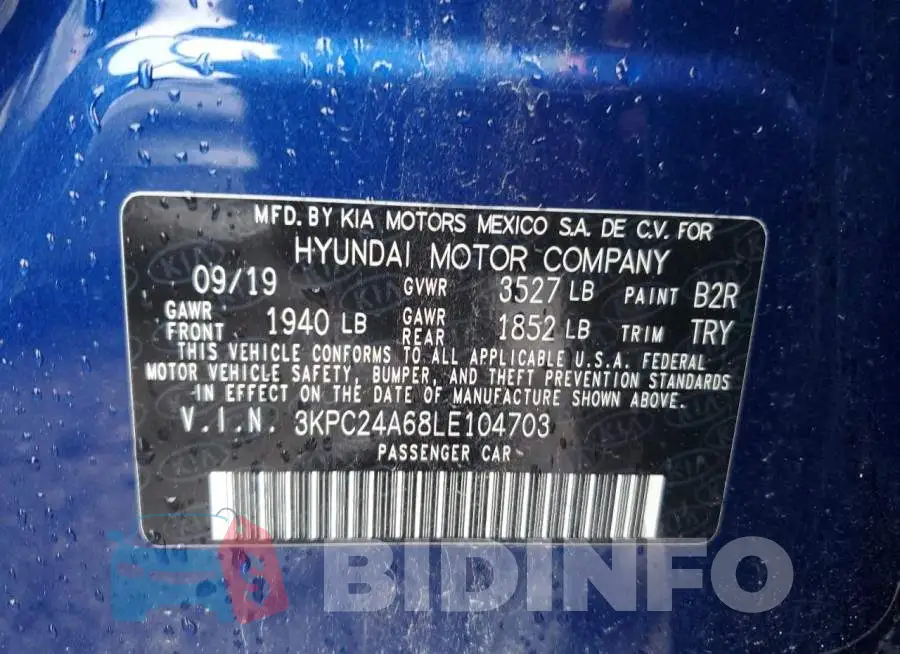 3KPC24A68LE104703 Photo# 13