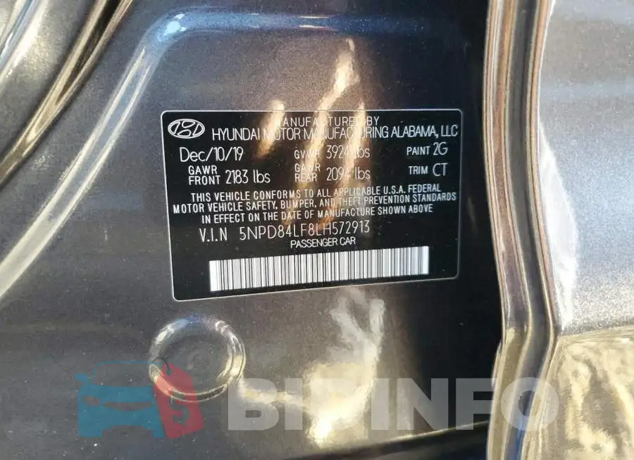 5NPD84LF8LH572913 Photo# 12