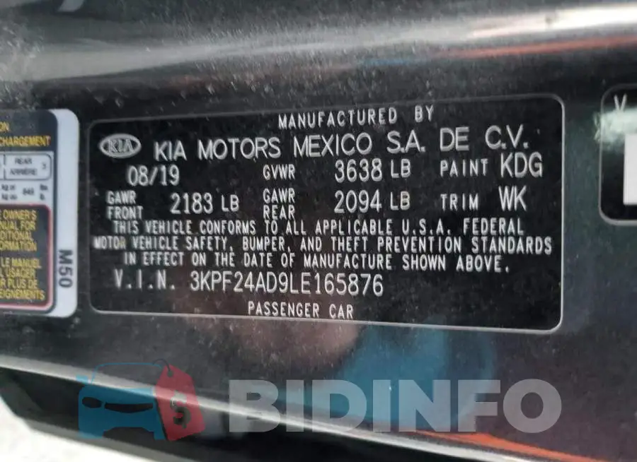 3KPF24AD9LE165876 Photo# 12