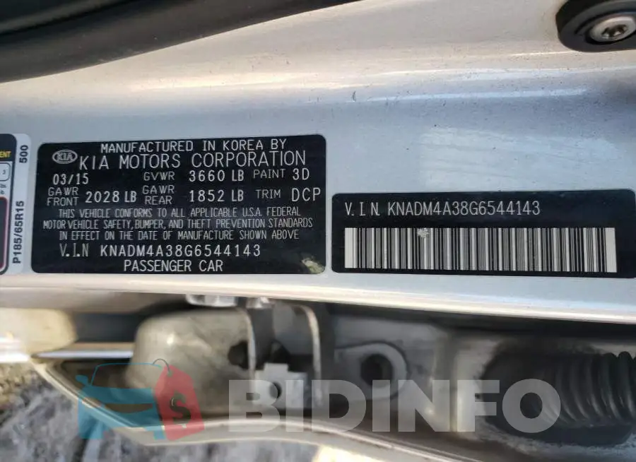 KNADM4A38G6544143 Photo# 12