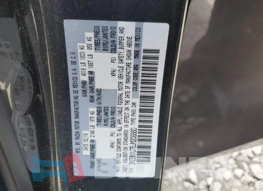 3MZBN1U75JM208880 Photo# 12