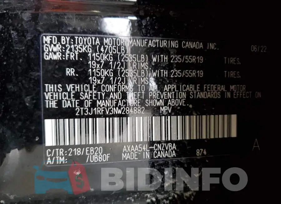 2T3J1RFV3NW284882 Photo# 12