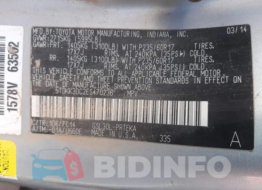 5TDKK3DC2ES470236 Photo# 13