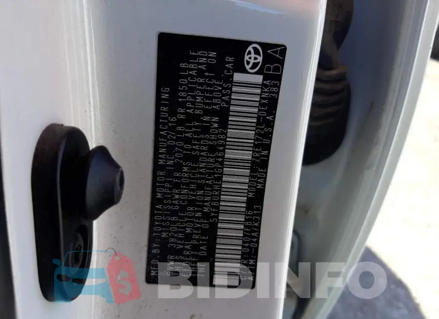 5YFBURHE1GP464982 Photo# 13