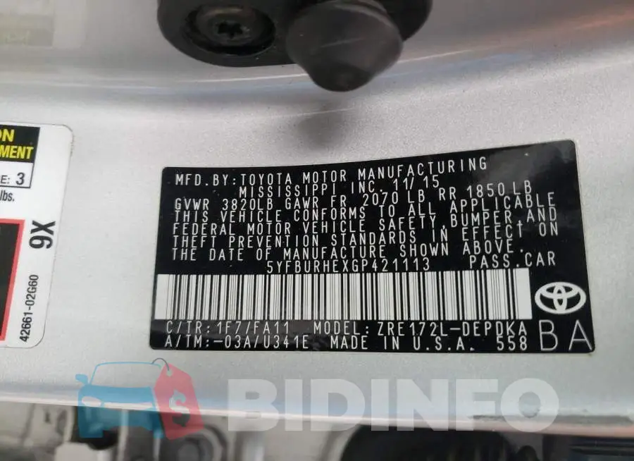 5YFBURHEXGP421113 Photo# 10