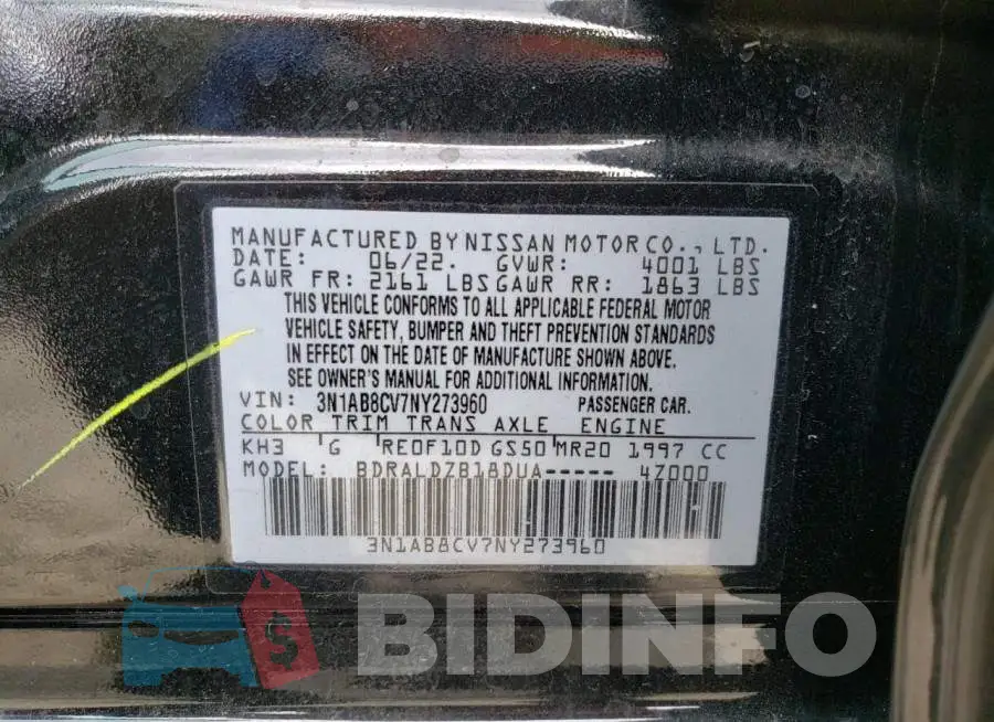 3N1AB8CV7NY273960 Photo# 12