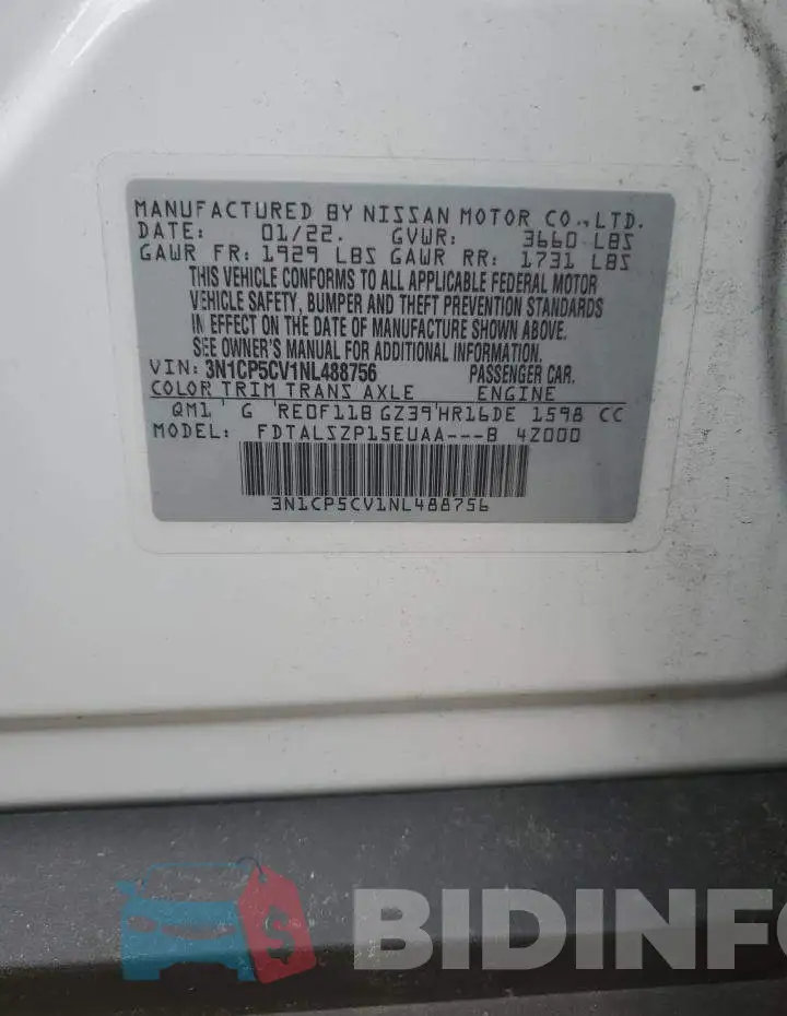 3N1CP5CV1NL488756 Photo# 13