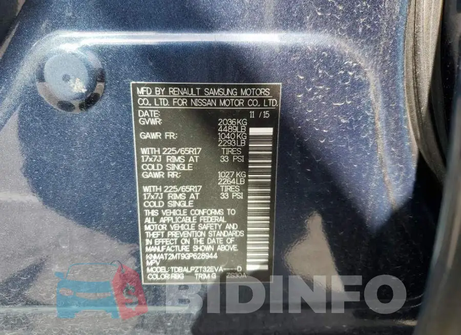 KNMAT2MT9GP628944 Photo# 12