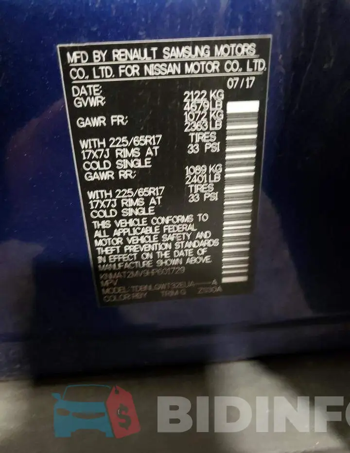 KNMAT2MV9HP601729 Photo# 14