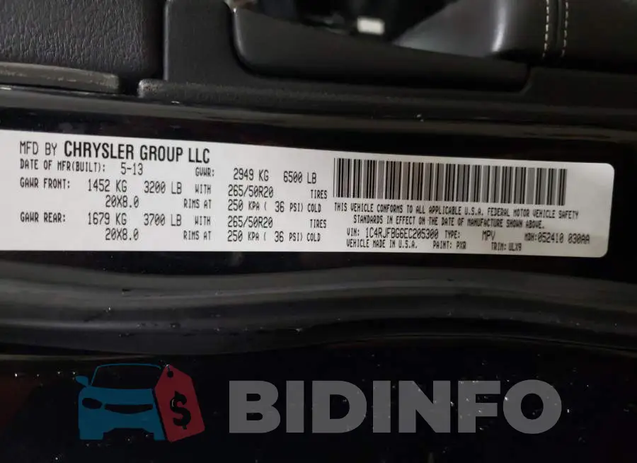 1C4RJFBG6EC205300 Photo# 13