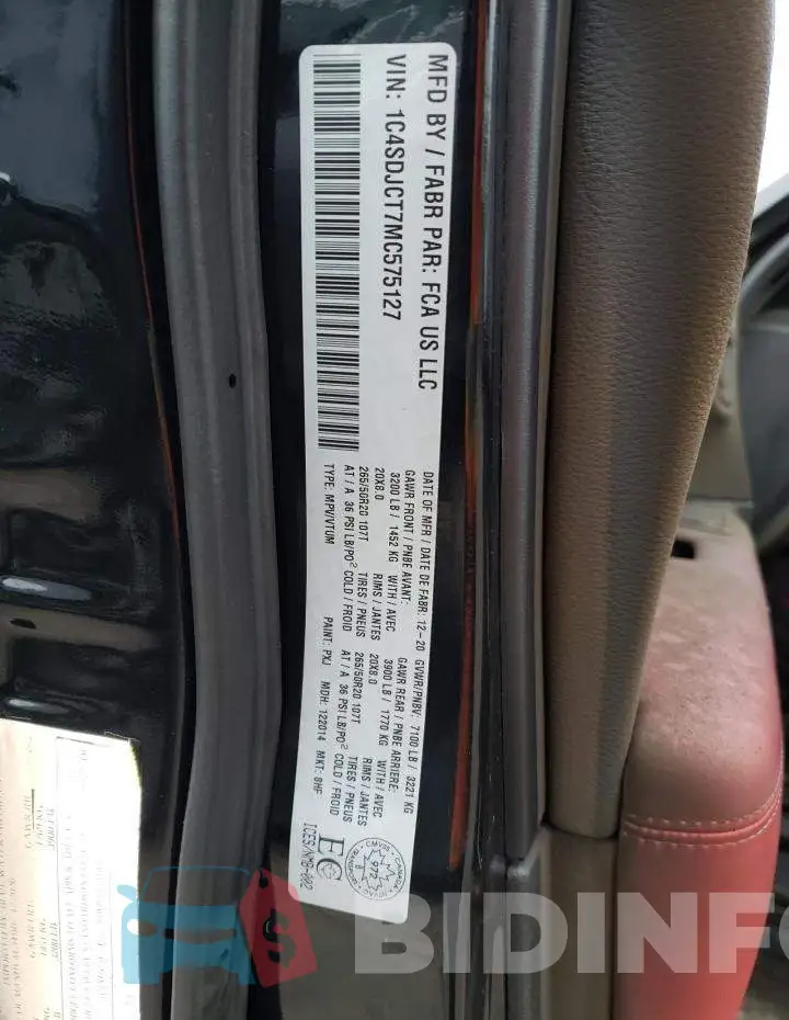 1C4SDJCT7MC575127 Photo# 13