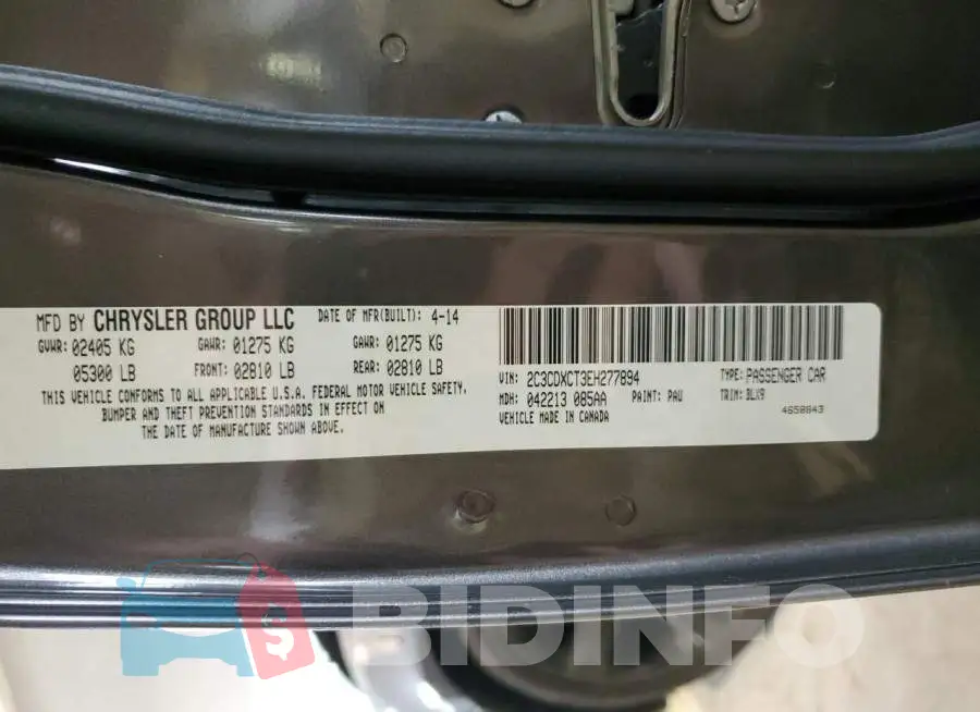 2C3CDXCT3EH277894 Photo# 12