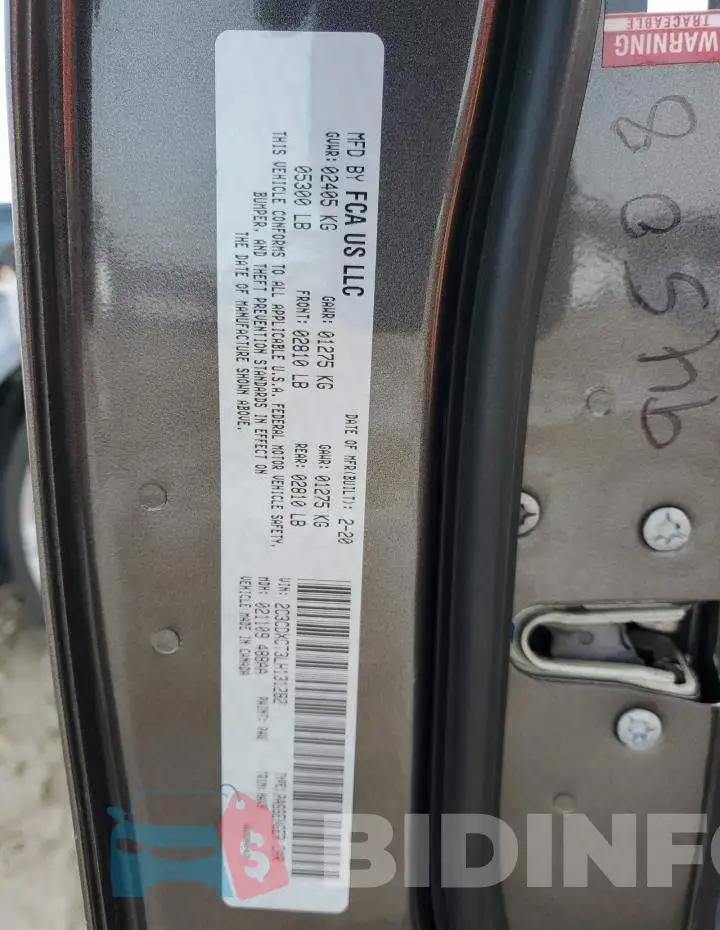 2C3CDXCT3LH131282 Photo# 12