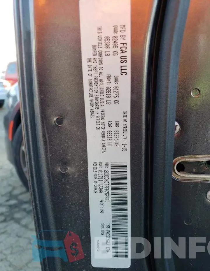 2C3CDXCT7FH762721 Photo# 12