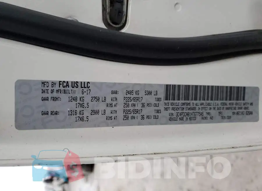 3C4PDCAB1HT677545 Photo# 13