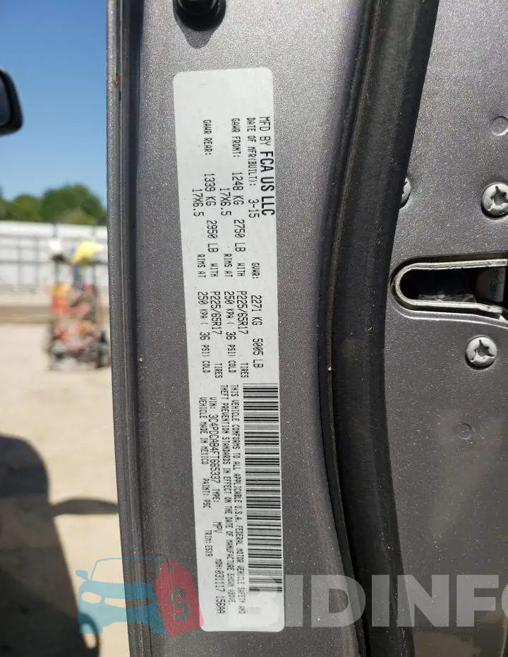 3C4PDCAB4FT665337 Photo# 13