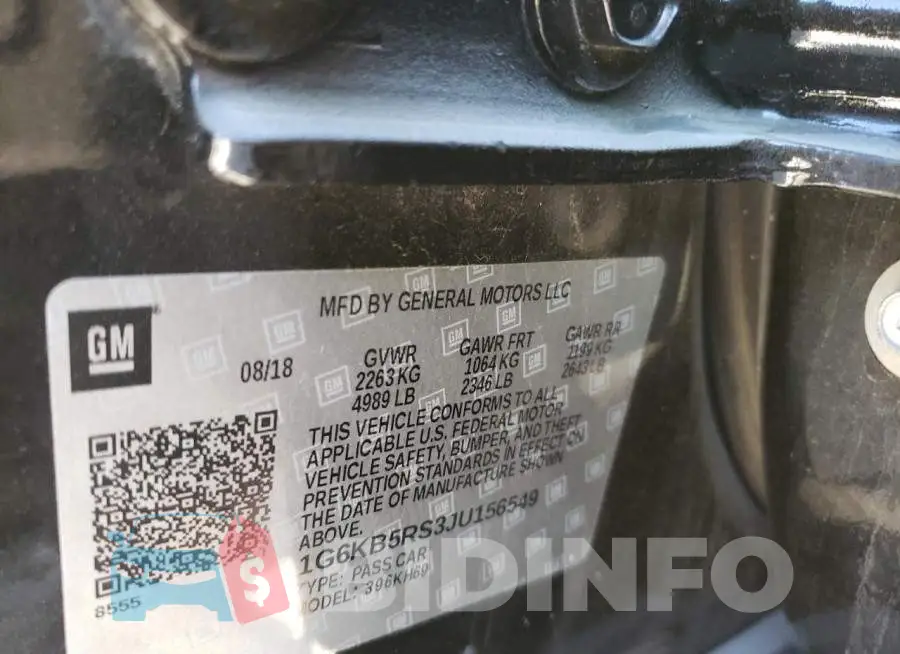 1G6KB5RS3JU156549 Photo# 12