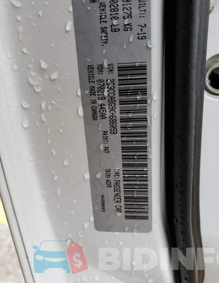2C3CCABG9KH686059 Photo# 12