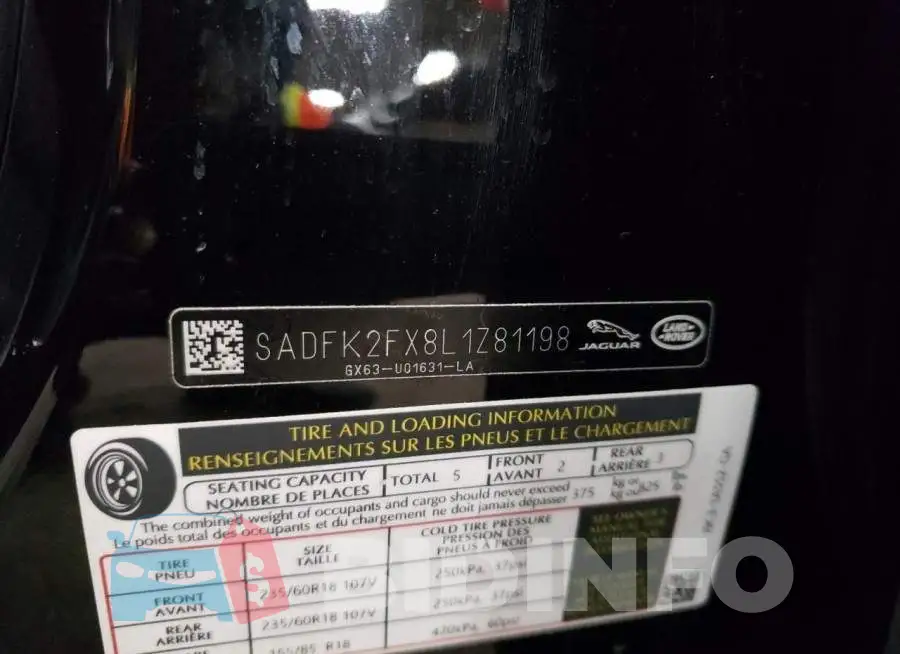 SADFK2FX8L1Z81198 Photo# 13