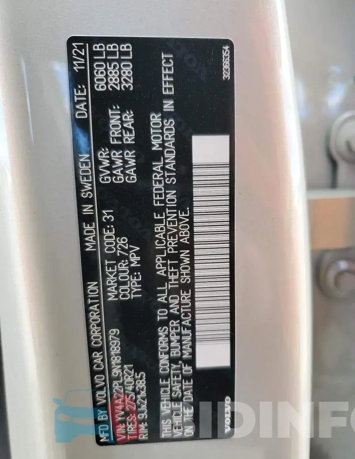YV4A22PL9N1818979 Photo# 12