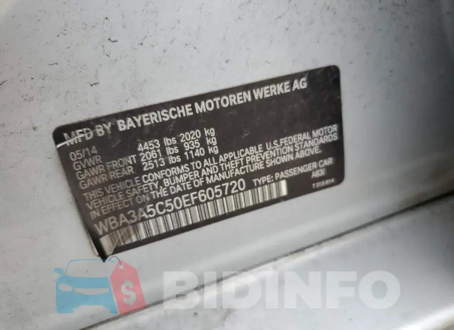 WBA3A5C50EF605720 Photo# 12