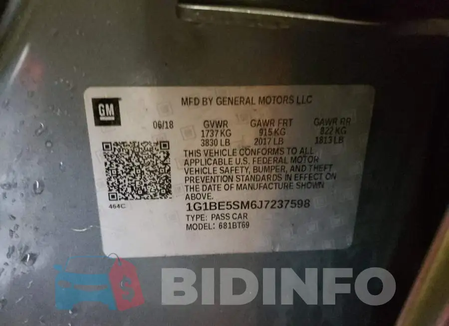 1G1BE5SM6J7237598 Photo# 12