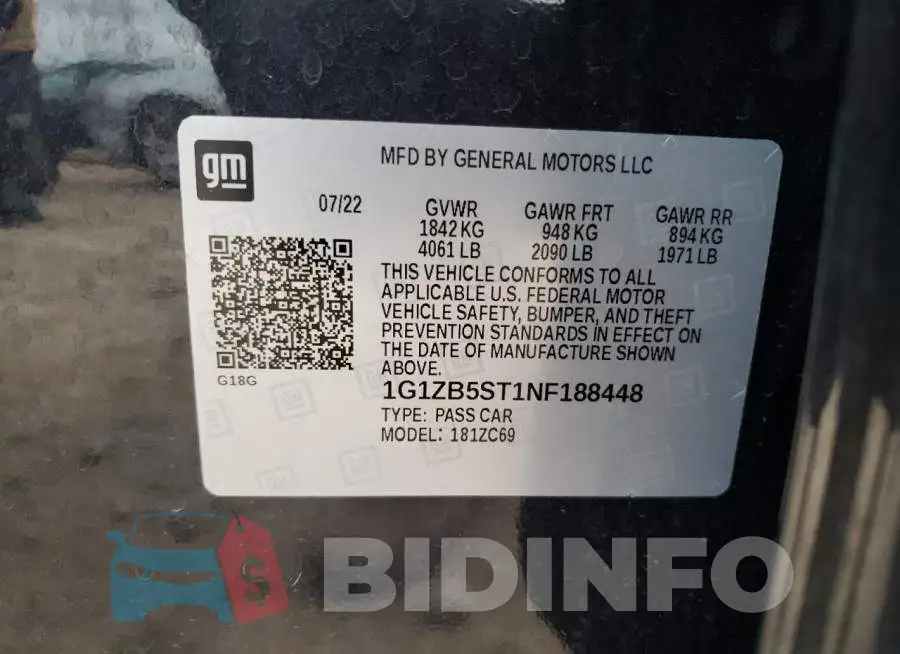 1G1ZB5ST1NF188448 Photo# 13