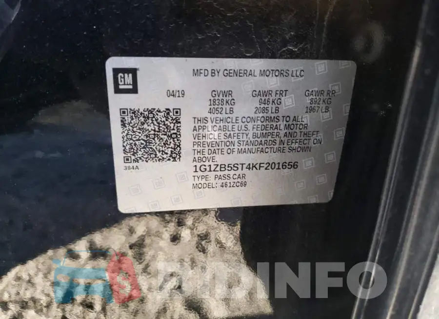 1G1ZB5ST4KF201656 Photo# 10
