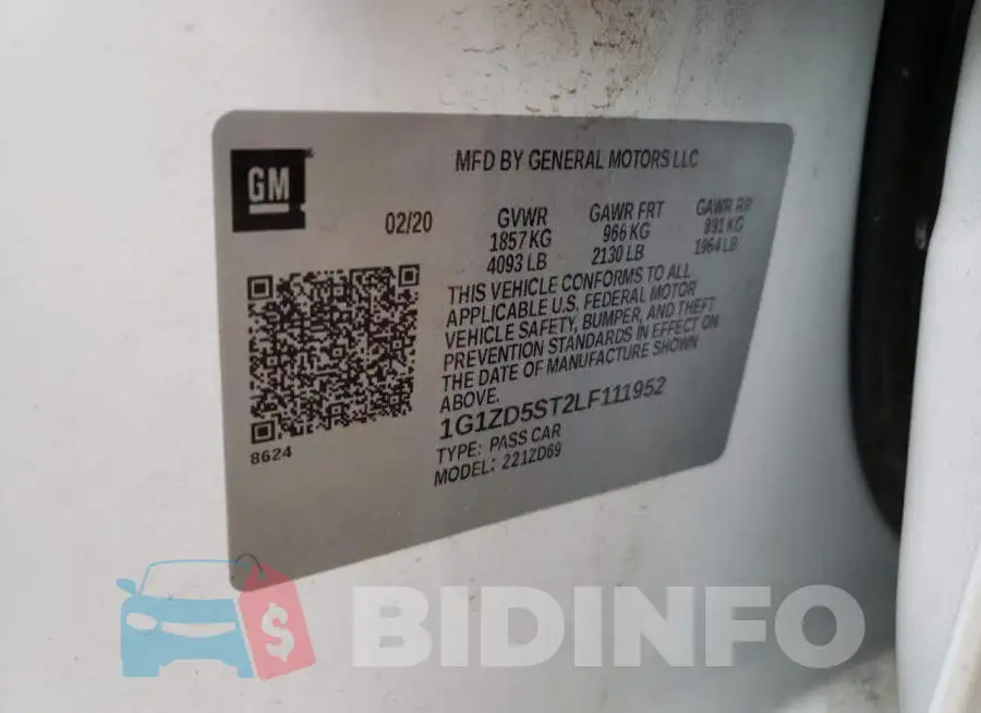 1G1ZD5ST2LF111952 Photo# 12