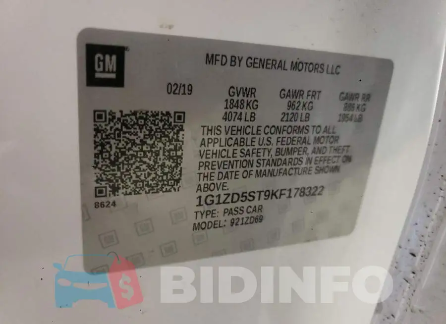 1G1ZD5ST9KF178322 Photo# 12