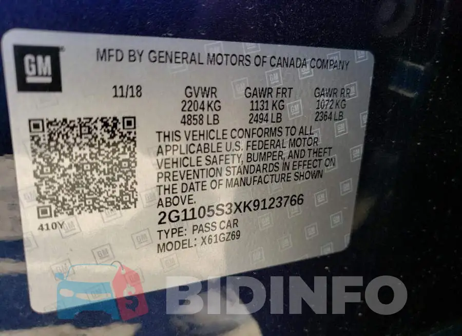 2G1105S3XK9123766 Photo# 10