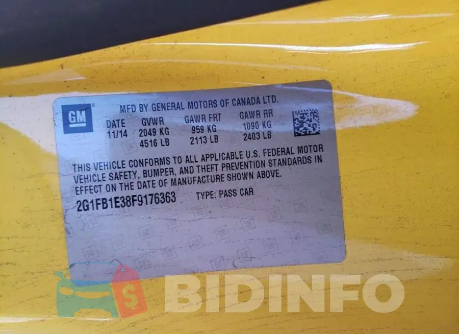 2G1FB1E38F9176363 Photo# 13