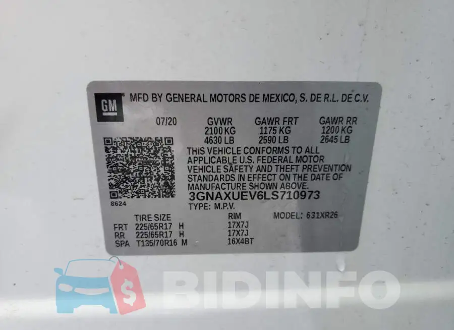 3GNAXUEV6LS710973 Photo# 14