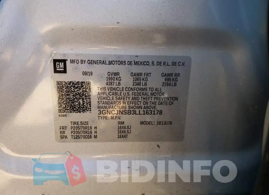 3GNCJNSB3LL163178 Photo# 12