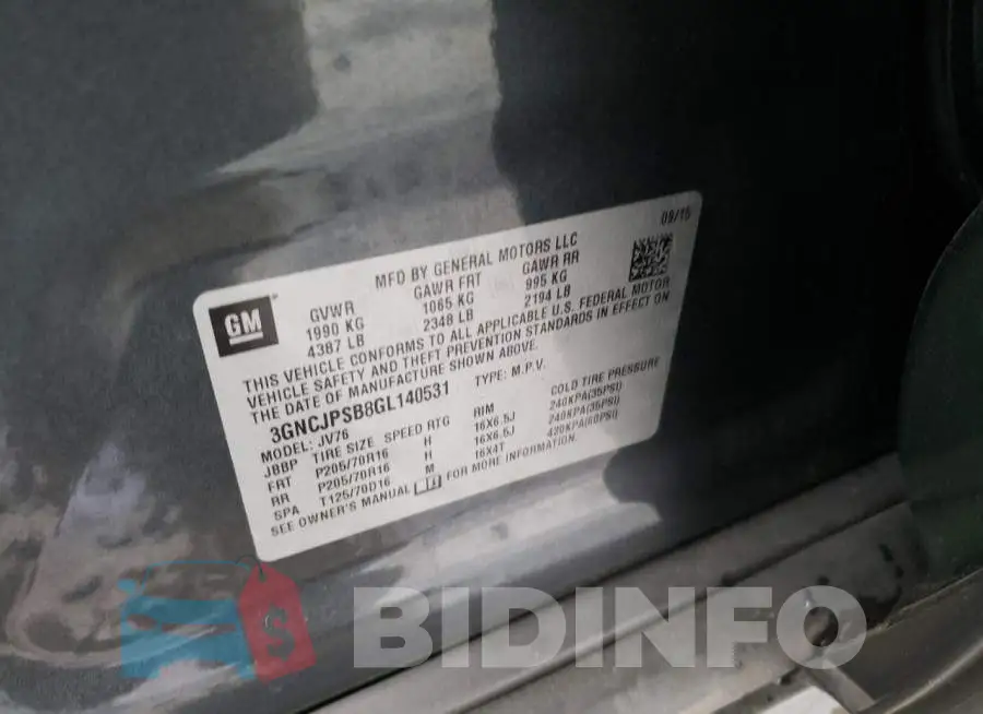 3GNCJPSB8GL140531 Photo# 14