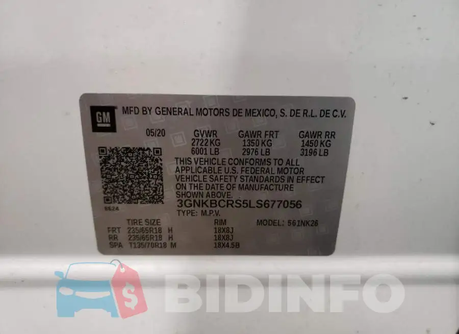 3GNKBCRS5LS677056 Photo# 13