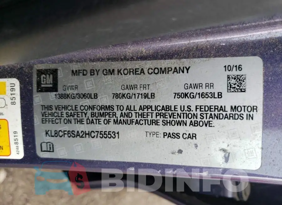 KL8CF6SA2HC755531 Photo# 12